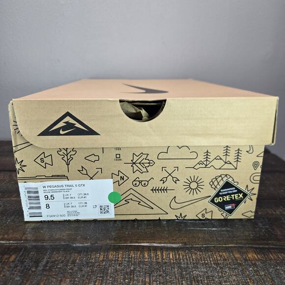 NEW Nike Pegasus Trail 5 GORE-TEX Womens Size 9.5 Waterproof Running FQ0912-600 - Picture 13 of 13
